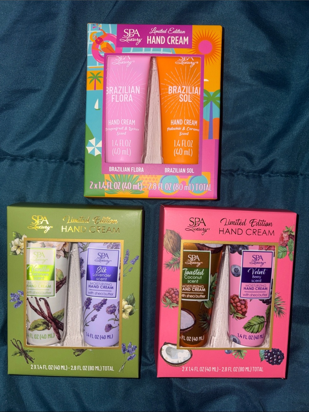 Spa Luxury - 3 pks - Limited Edition Hand Cream Duos - 6 tubes total